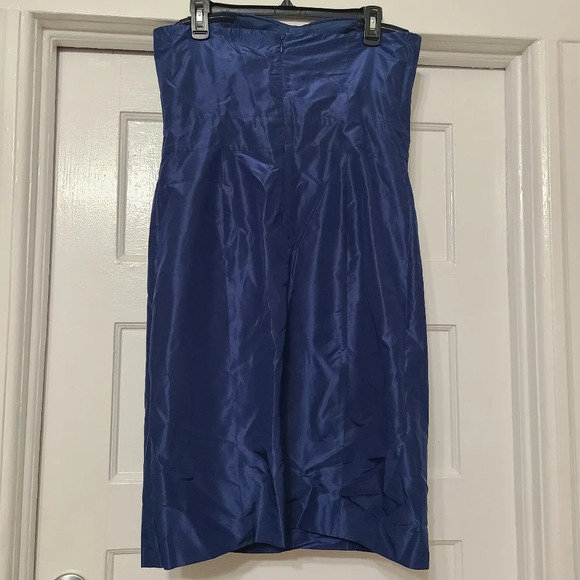 Banana Republic Women's 100% Silk Formal Cocktail Hour Strapless Mini Dress 12 - Picture 6 of 9
